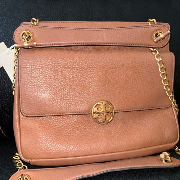 TORY BURCH CHELSEA FLAP SHOULDER BAG KOBICHA *please read** - Picture 3 of 16